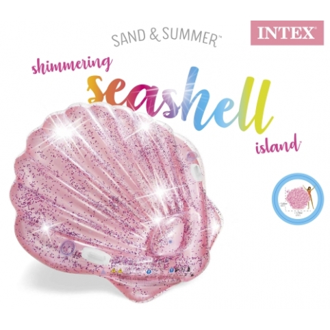 Intex pink seashell sales island